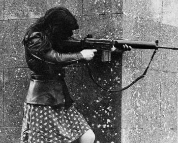 Female rifle shooter